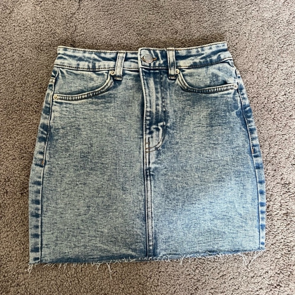 High Rise Denim Zara Skirt